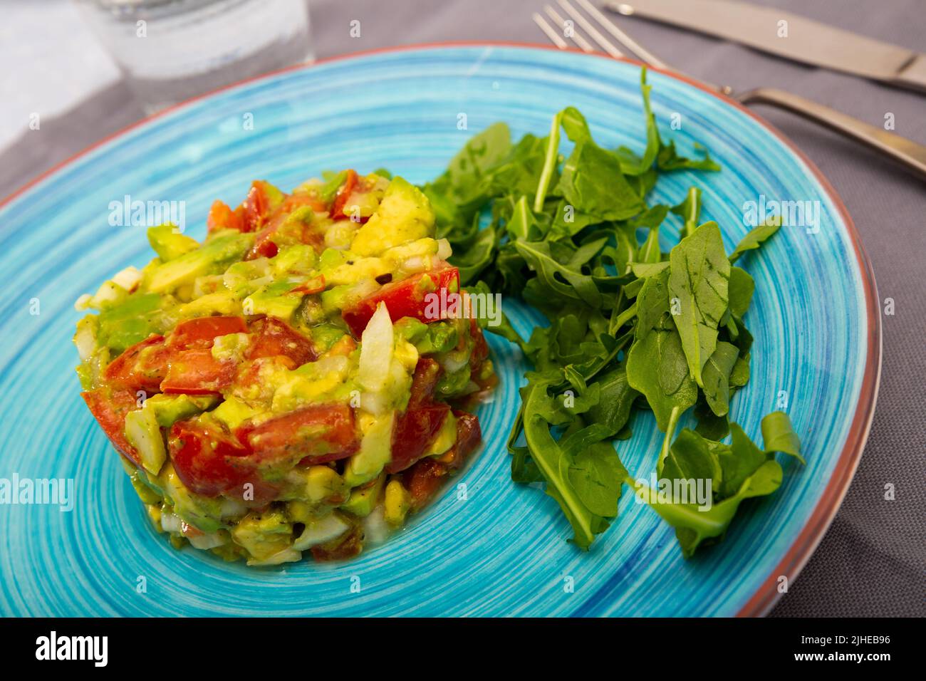 Mexican guacamole salad Stock Photo Alamy