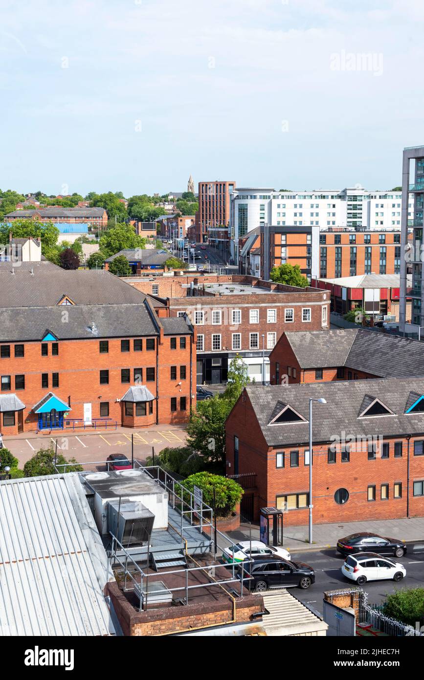 View North from the roof of the Confetti Institute in Nottingham City