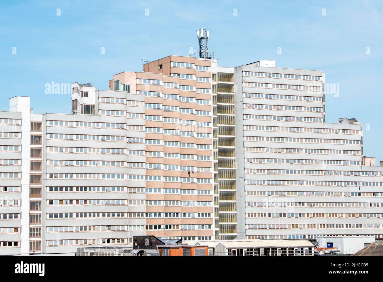A view towards the Victoria Centre flats, captured. for the roof of the