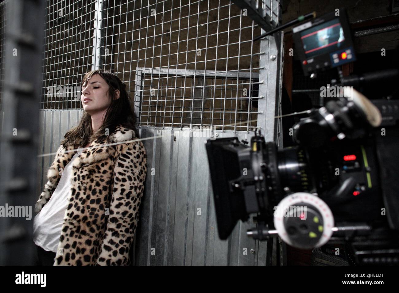 Blanc comme neige  Year : 2010 Belgium / France Director : Christophe Blanc Louise Bourgoin On the set Stock Photo