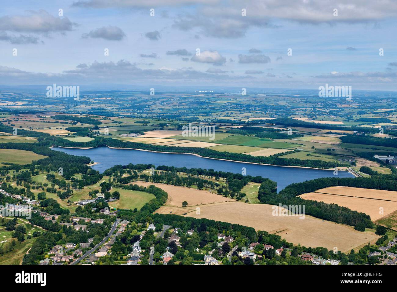Yorkshire Water Eccup reservoir, north Leeds, west Yorkshire, northern England, UK Stock Photo