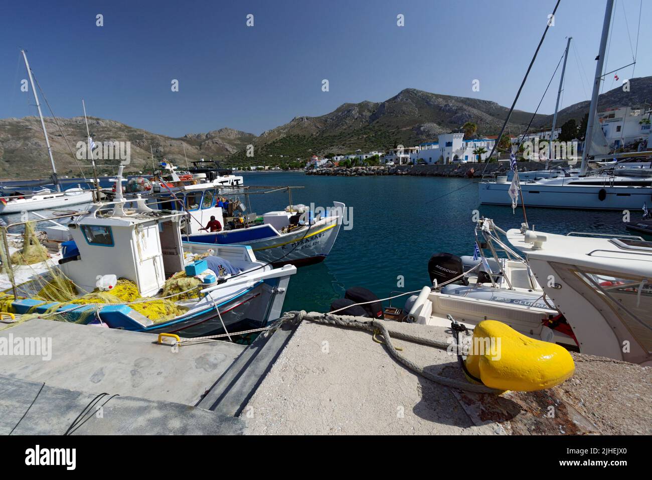 Livadia, Tilos, Dodecanese islands, Southern Aegean, Greece. Stock Photo
