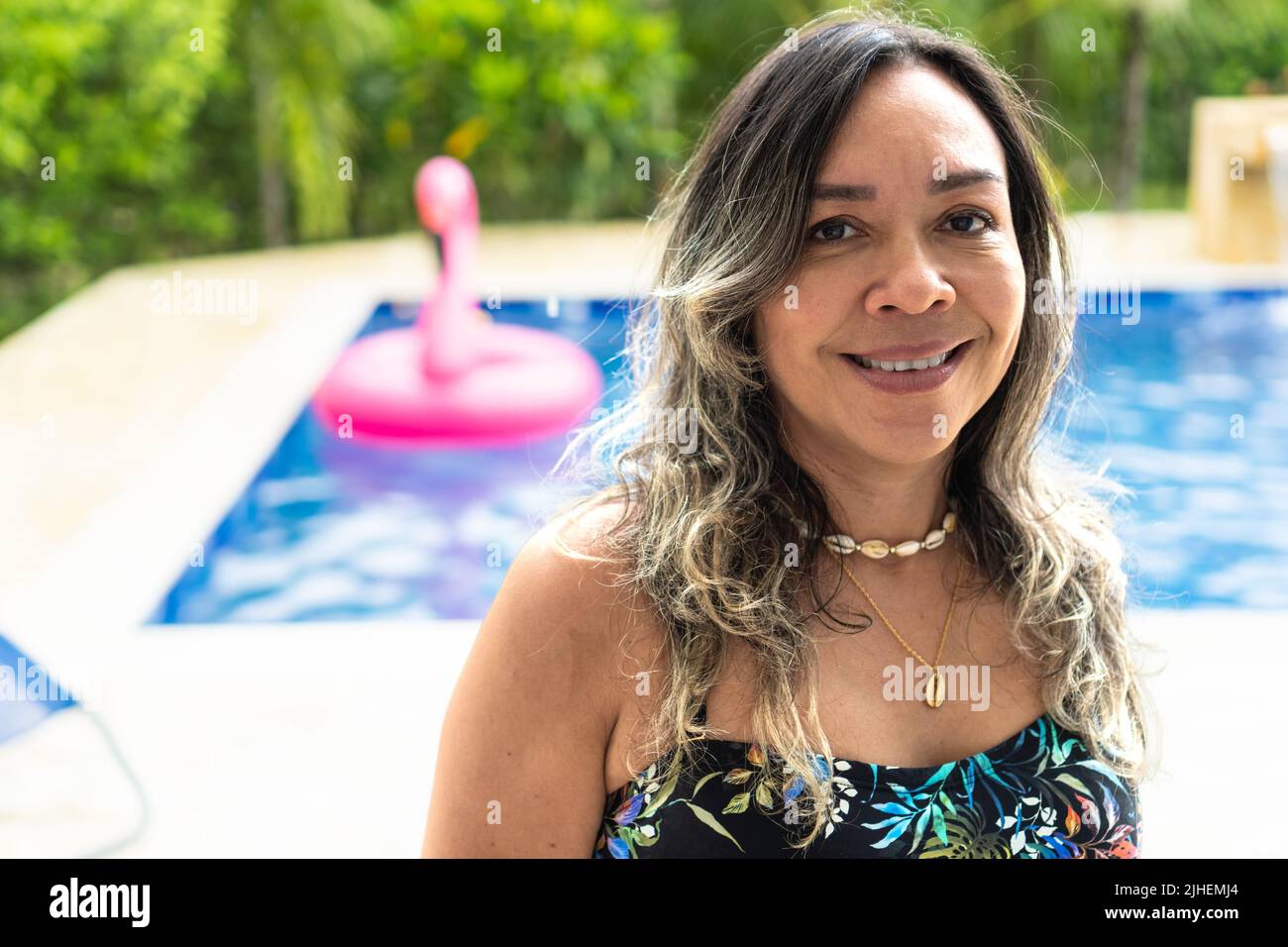 Mature woman swimming costume hi-res stock photography and images - Alamy