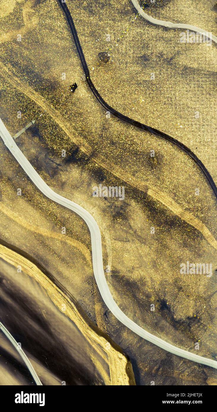 Aesthetic black gold abstract hi-res stock photography and images - Alamy