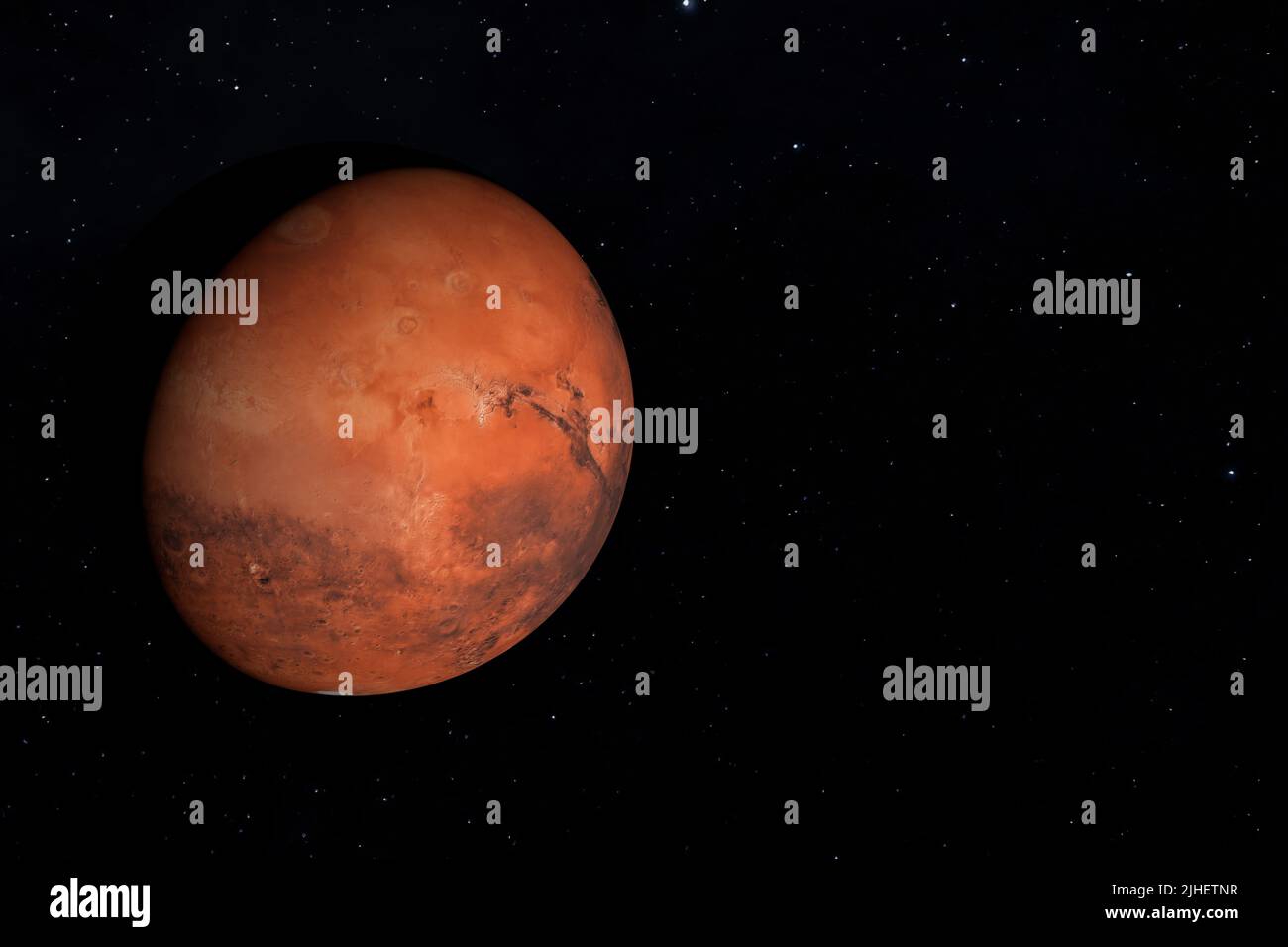 Mars is one of the planets in the solar system. 3d illustration Stock ...