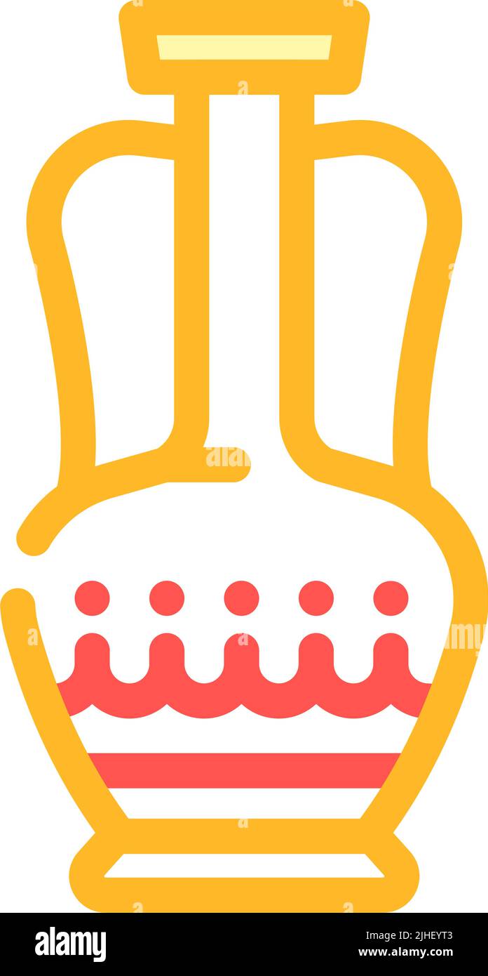 ceramic amphora color icon vector illustration Stock Vector Image & Art ...