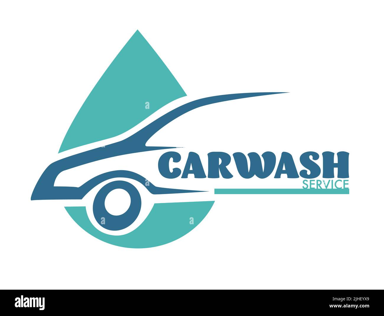 Car cleaning service carwash station isolated icons vehicle and