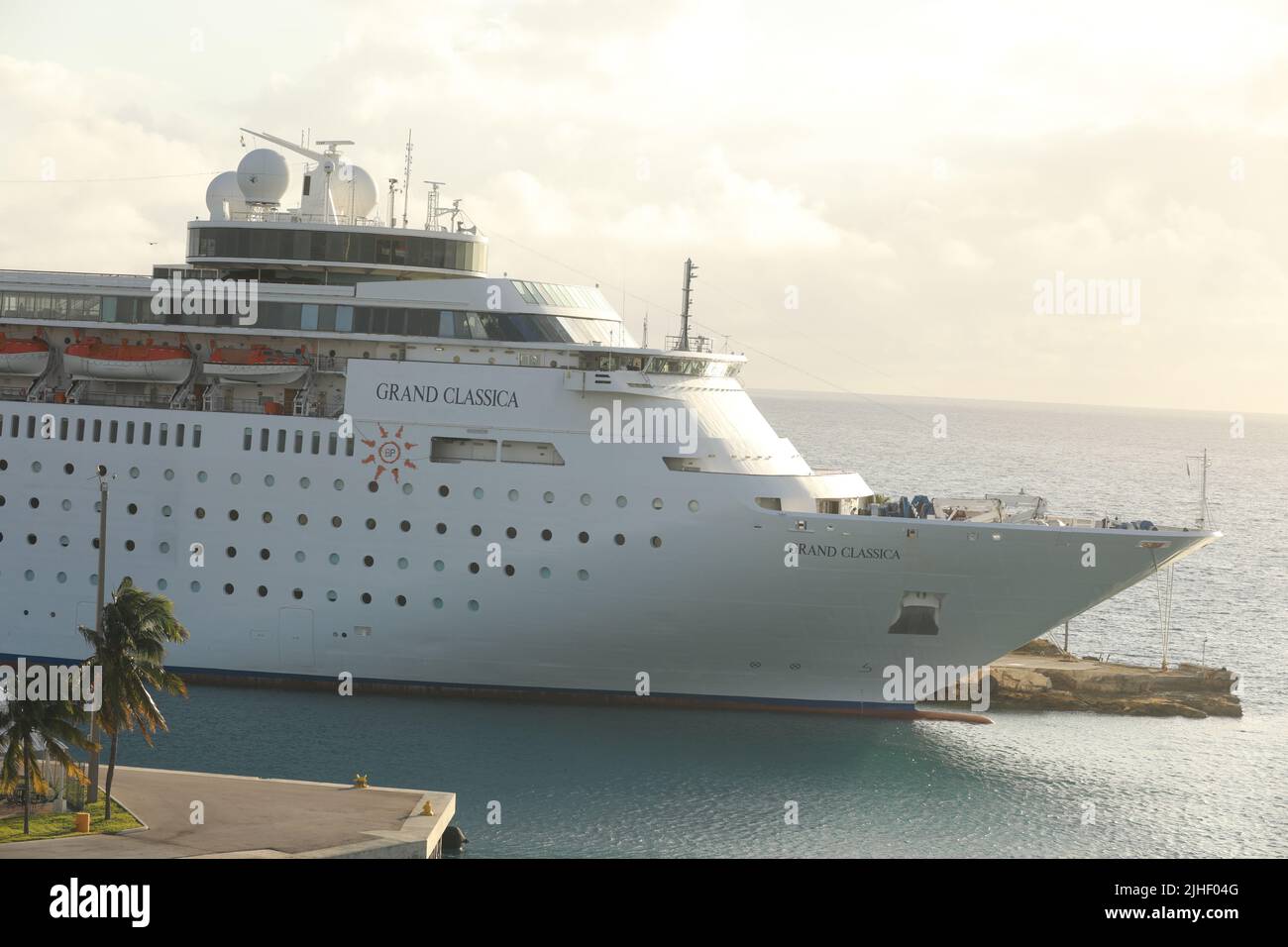 Costa Grand Classica cruise ship docked at Seaspan shipyards Stock Photo