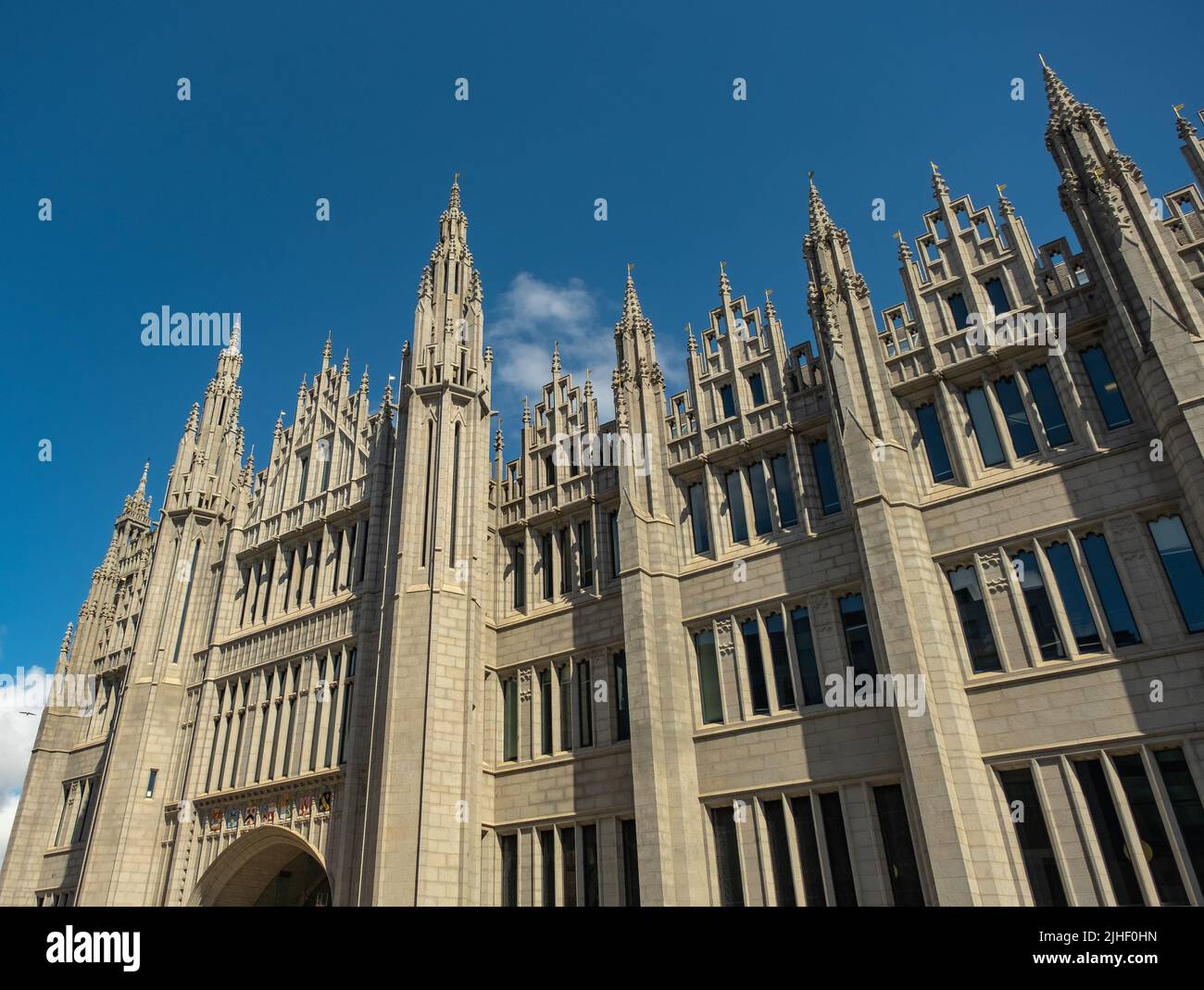 Aberdeen, Scotland, UK – June 26 2022. The exterior of a section of an ...