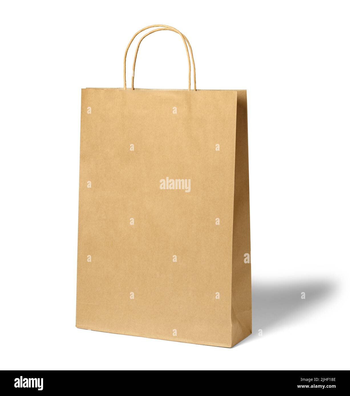 bag paper isolated package brown blank shopping paper bag retail