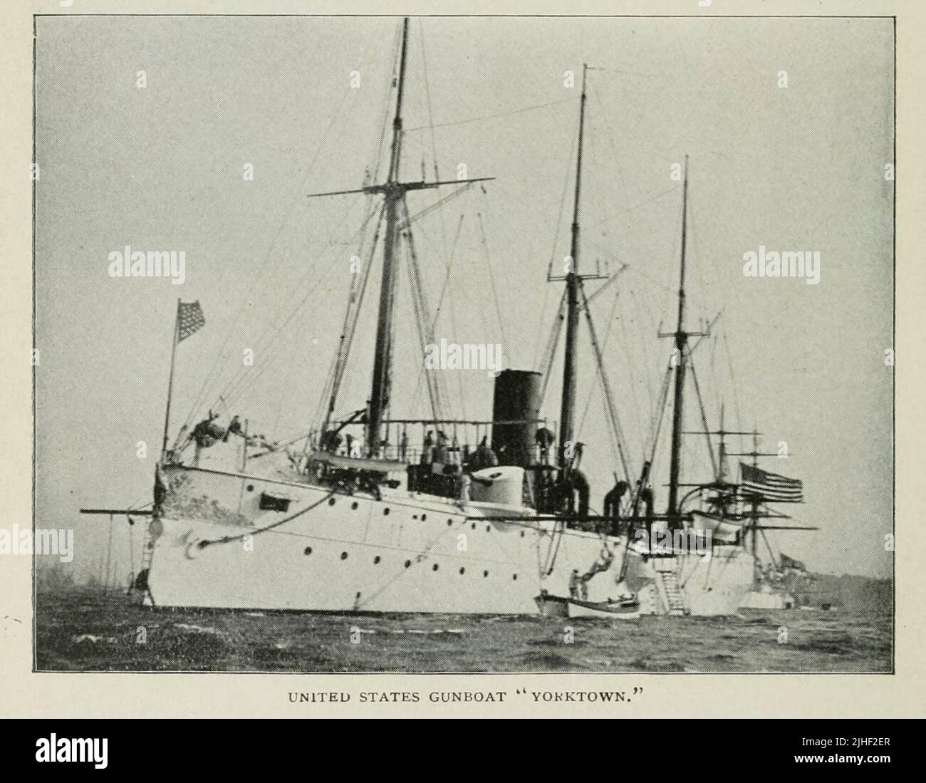 United States Gunboat " Yorktown " from the article THE NEWEST WARSHIPS