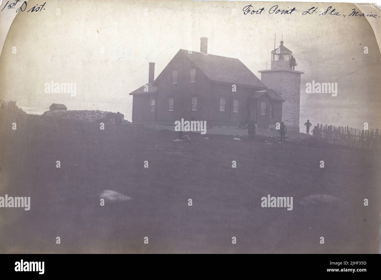 Fort Point Maine. Fort Point Light Station, Maine Stock Photo Alamy