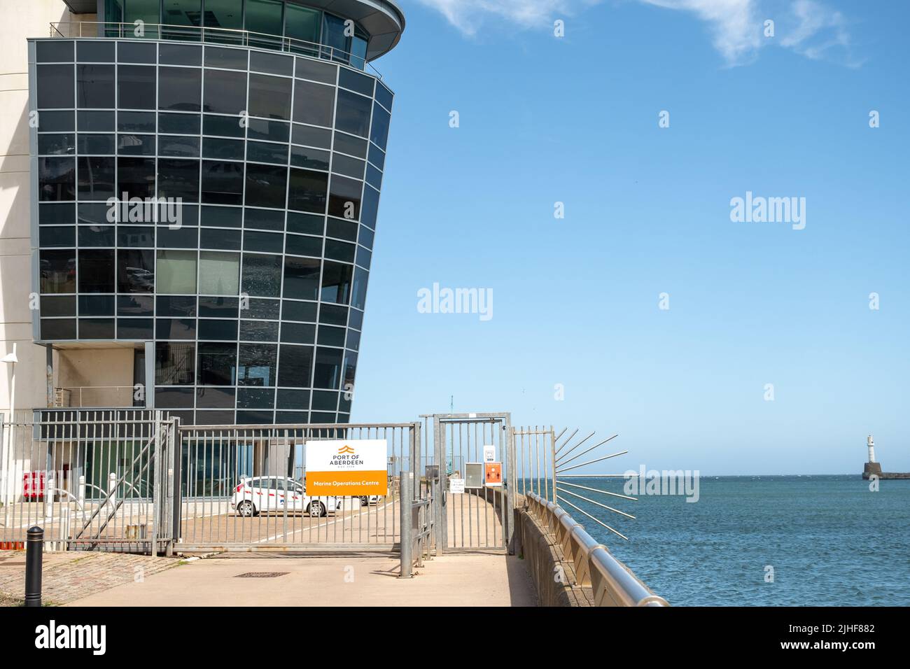 Aberdeen, Scotland, UK June 26 2022. The exterior of the Port of