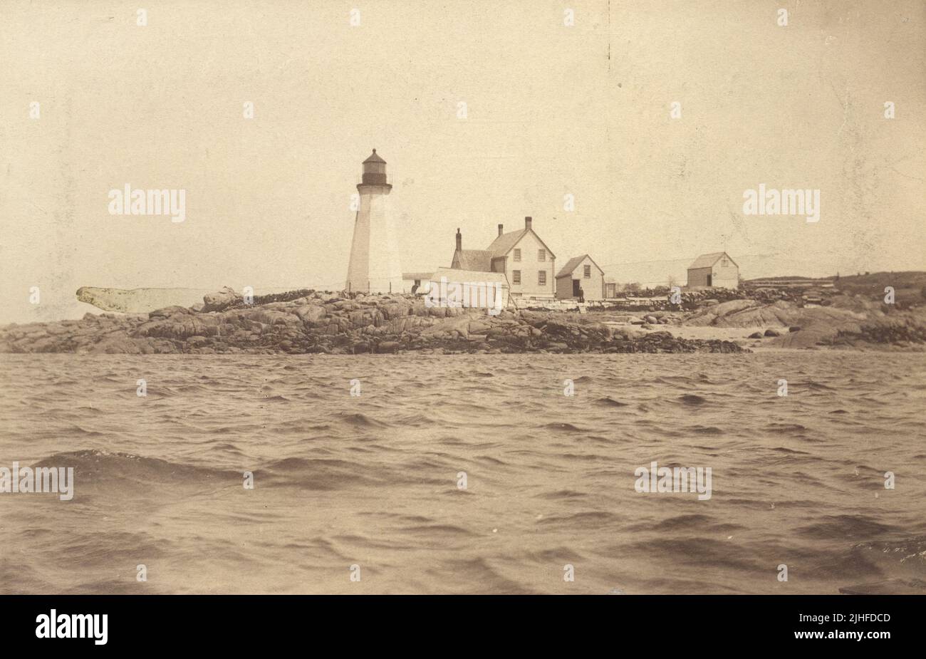 Massachusetts Bakers Island. Bakers Island Light Station