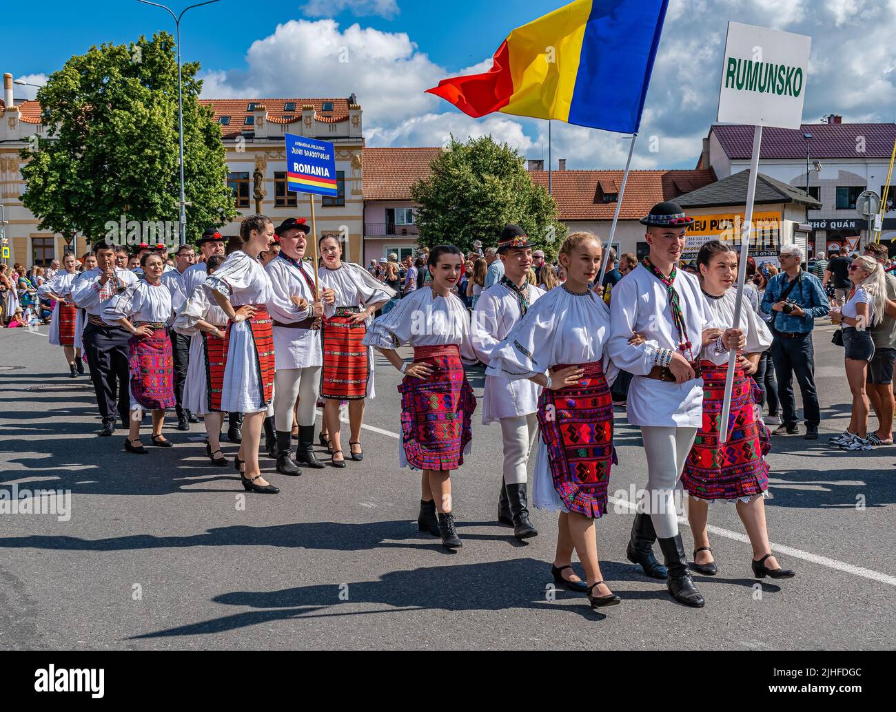 Straznice, Czech Republic - June 25, 2022 International Folklore