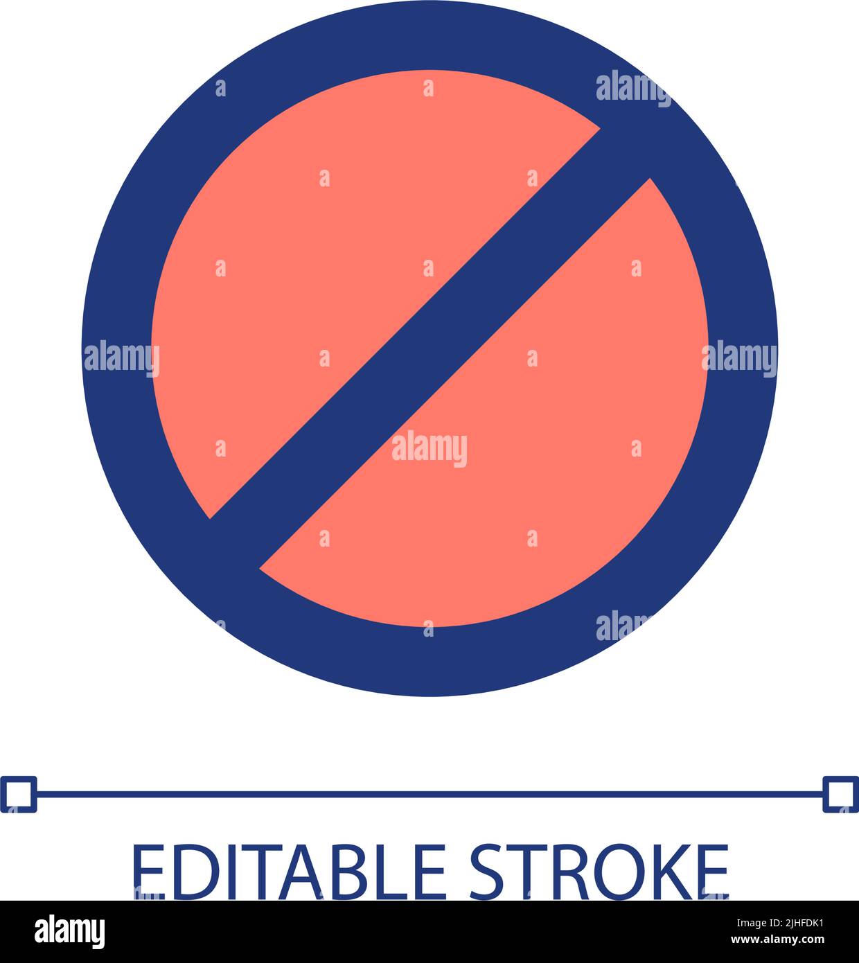 Failure occurred pixel perfect RGB color ui icon Stock Vector Image ...