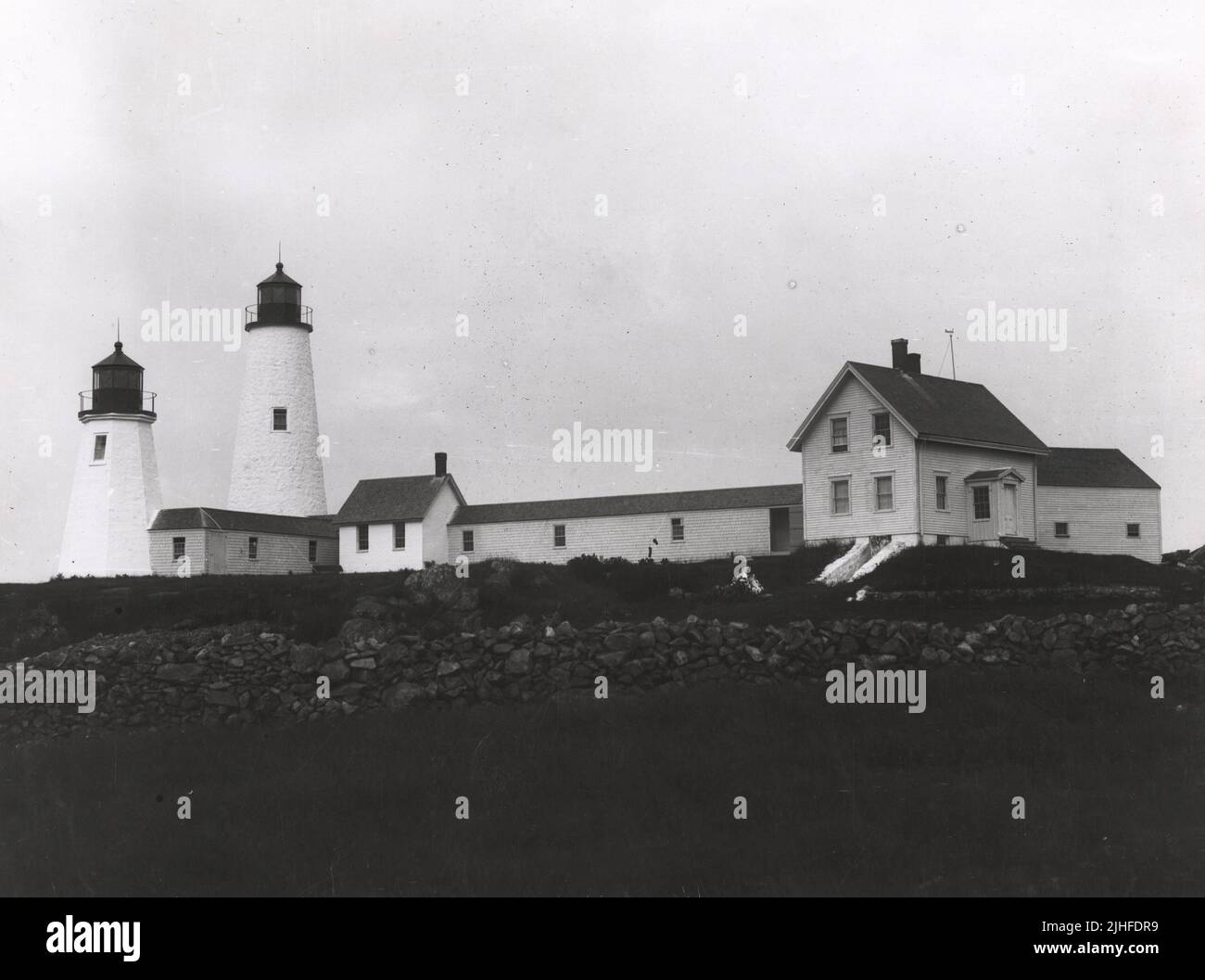 Massachusetts Bakers Island. Bakers Island Twin Lights, Massachusetts