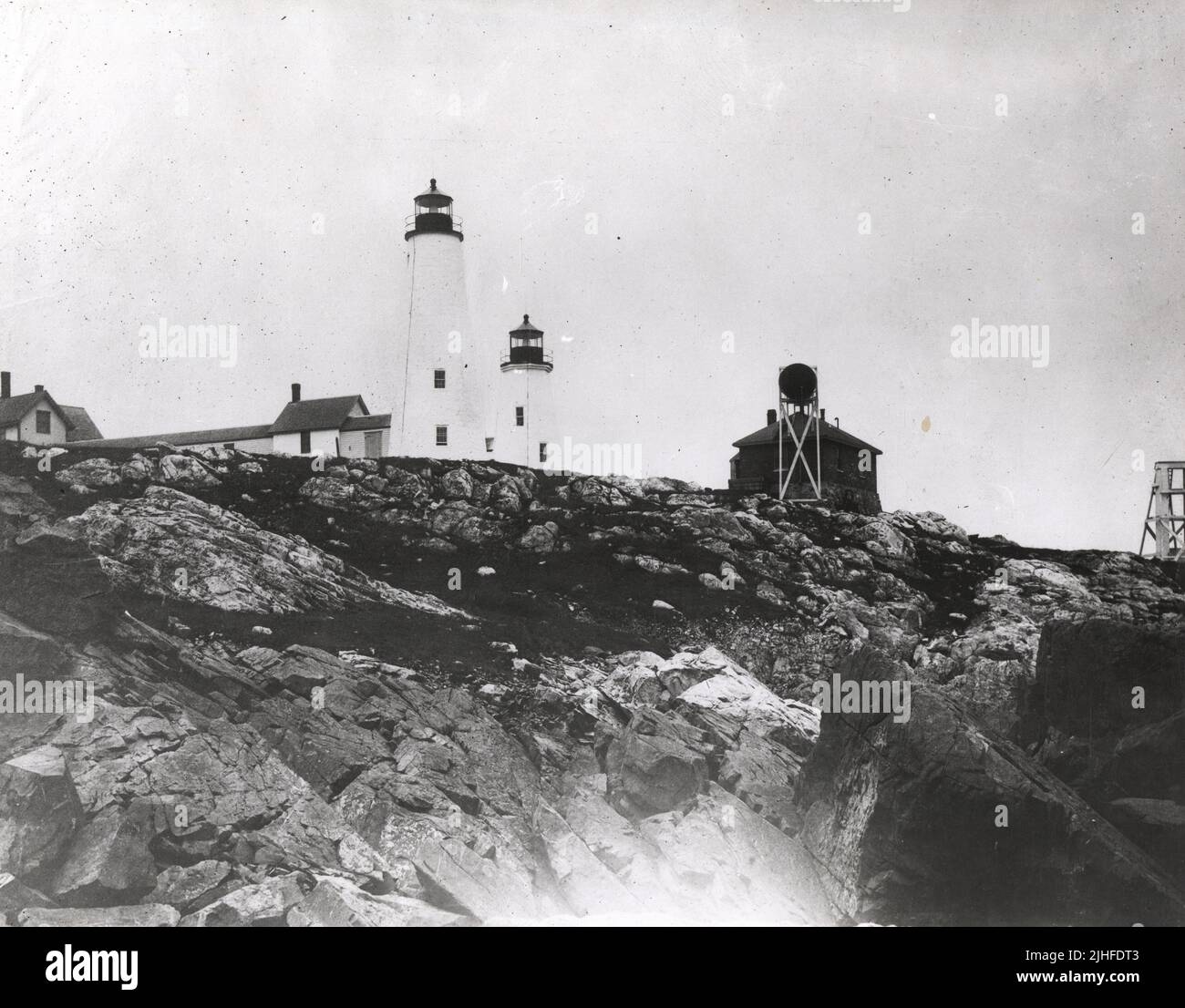 Massachusetts Bakers Island. Bakers Island Twin Lights, Massachusetts