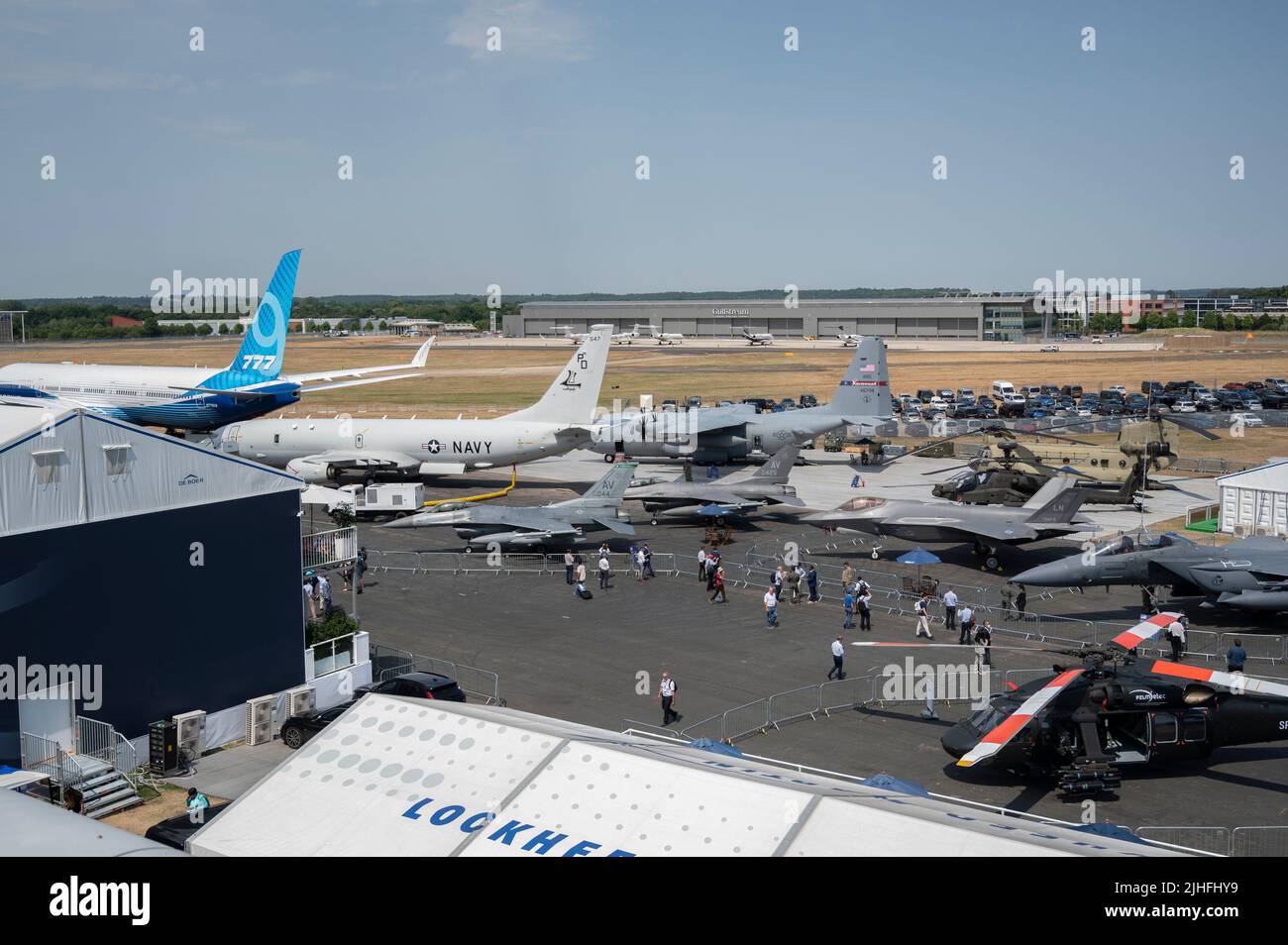 Farnborough, Hampshire, UK. 18 July 2022. The 2022 Farnborough