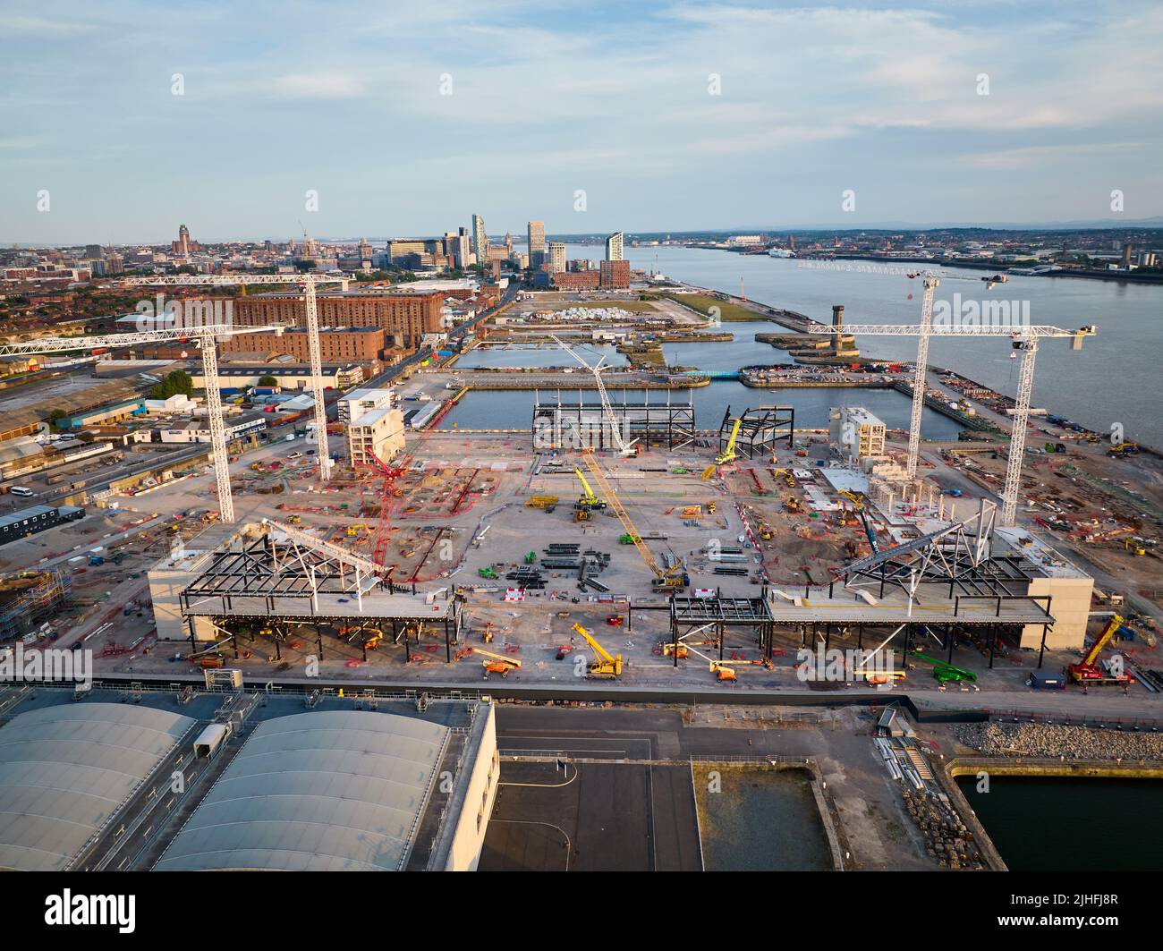 Aerial shots bramley moore dock hires stock photography and images Alamy