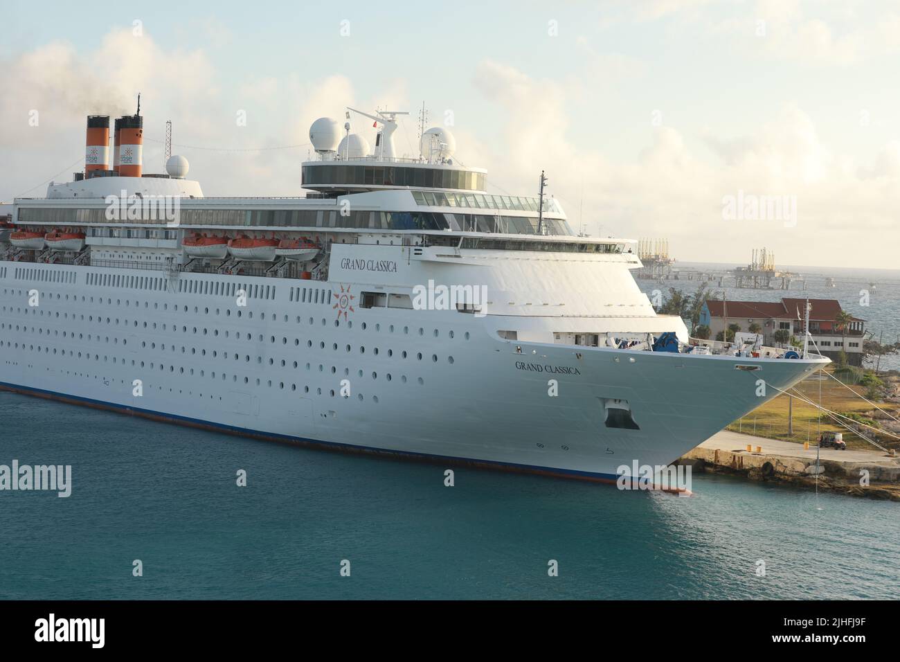 Costa Grand Classica cruise ship docked at Seaspan shipyards Stock Photo