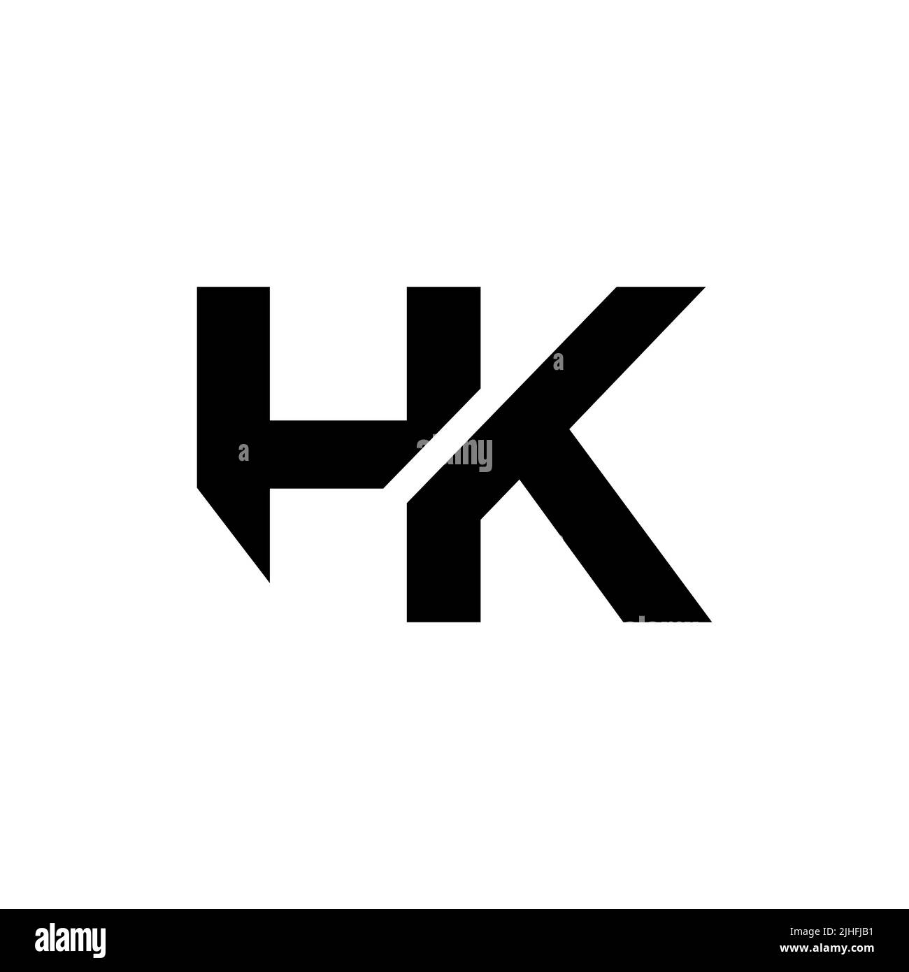 HK letter logo design vector isolated on white background Stock Vector ...