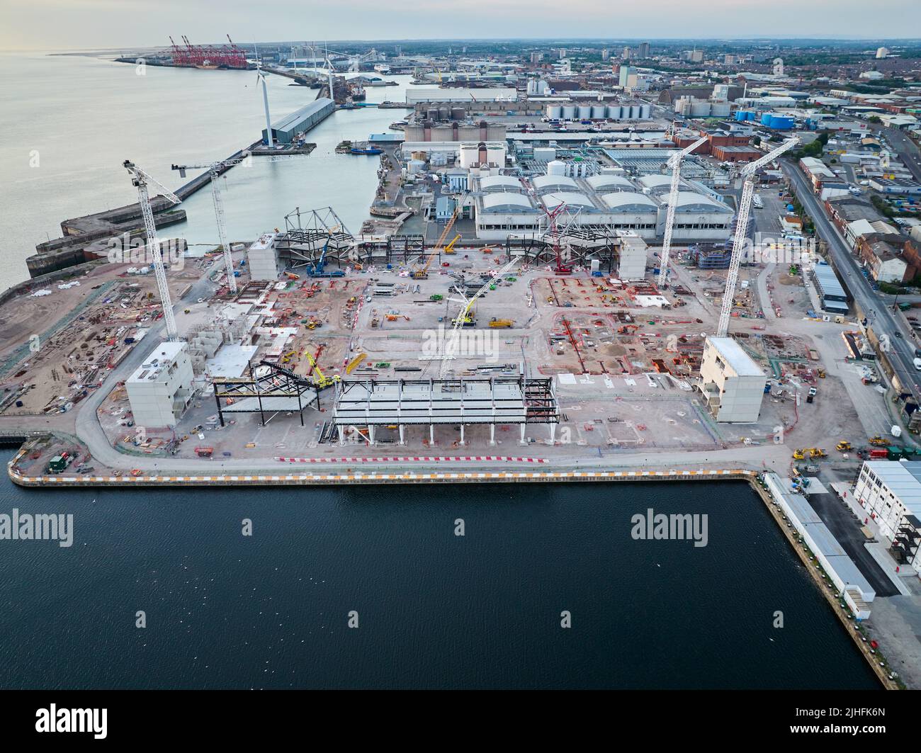 Aerial shots bramley moore dock hires stock photography and images Alamy
