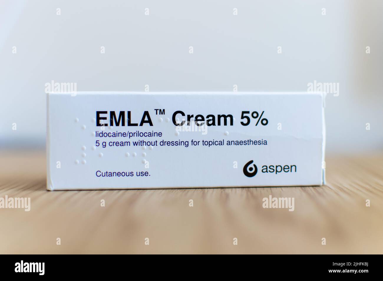 Photography of EMLA Cream Stock Photo