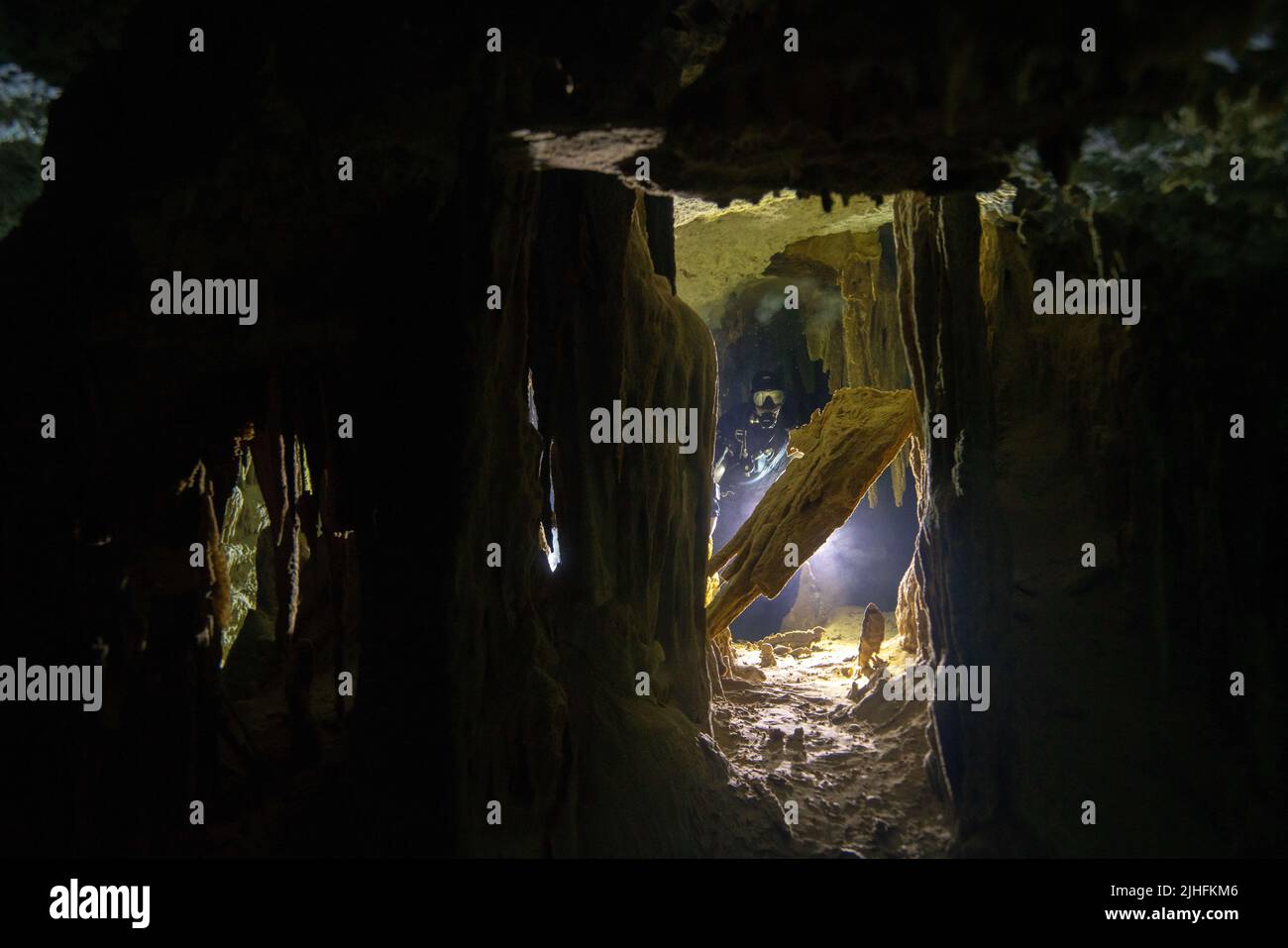 Much of this scene is pitch black demonstrating one of the many