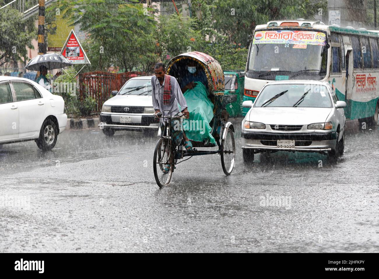 Dhaka, Bangladesh July 18, 2022 After the scorching heat in the last