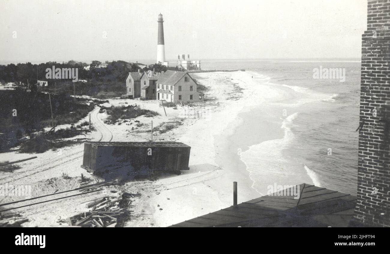 New Jersey Barnegat. Looking N'ly from 4th floor of Oceanic Hotel