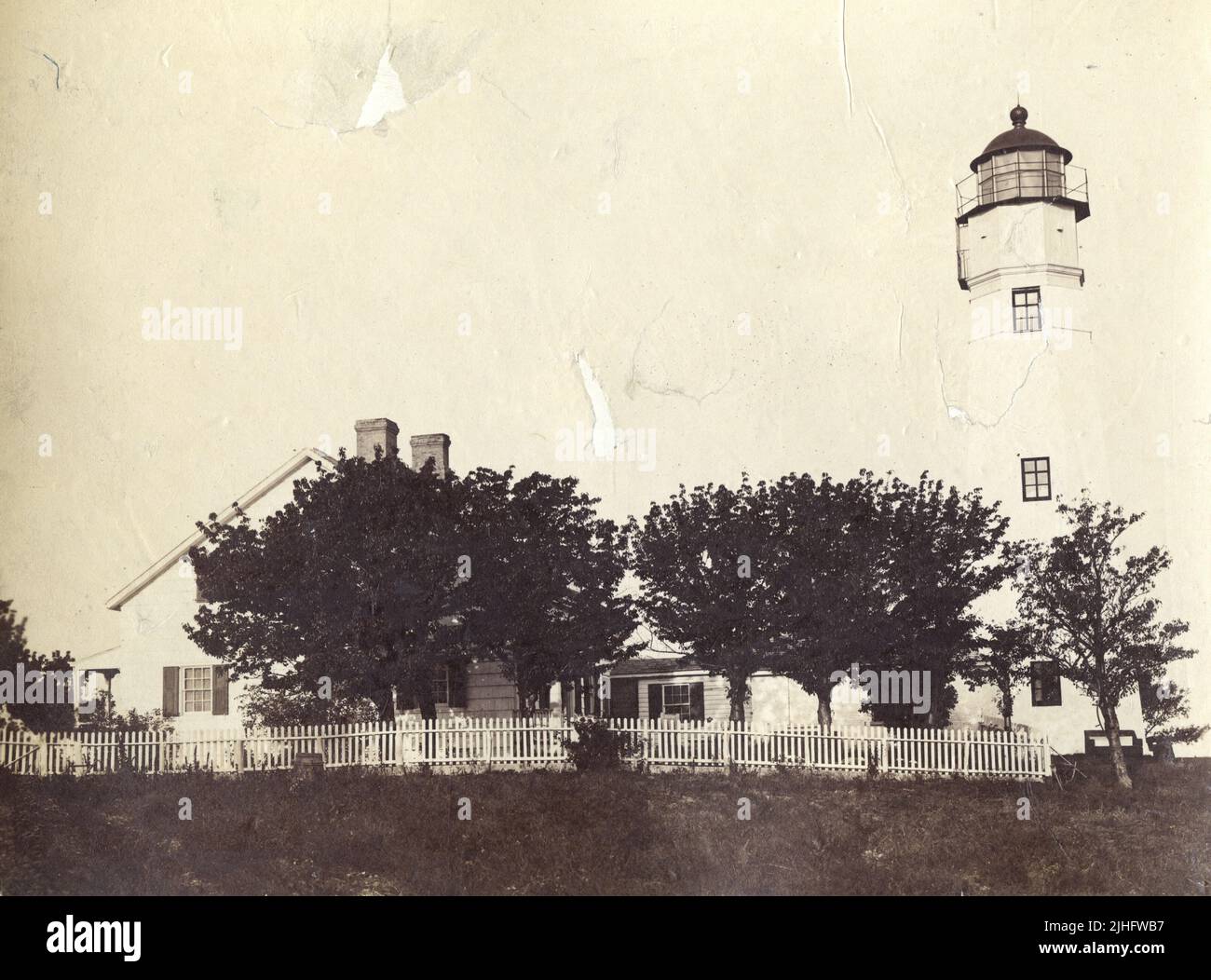 New York Eatons Neck. Eatons Neck Light and Fog Signal, New York
