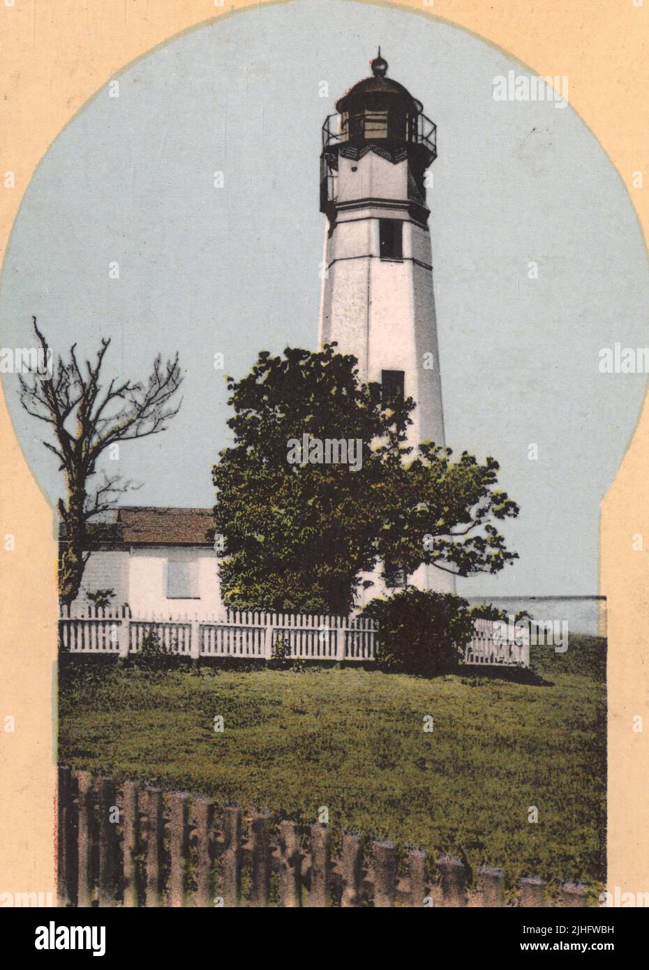 New York Eatons Neck. Eatons Neck Light and Fog Signal, New York
