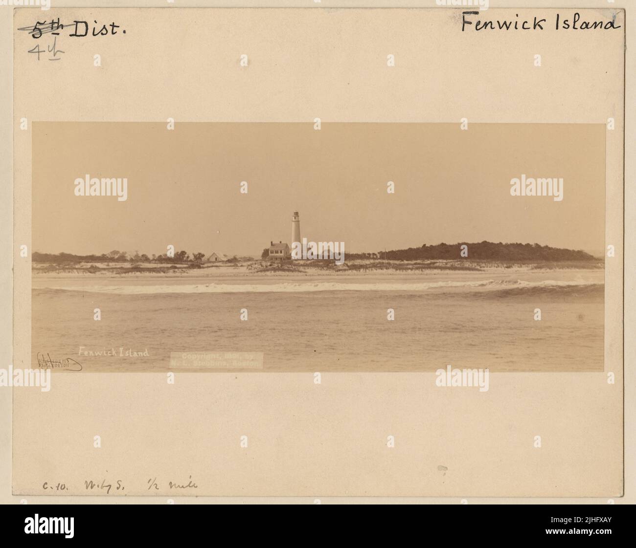 Delaware Fenwick Island. Fenwick Island Light Station, Delaware. W by