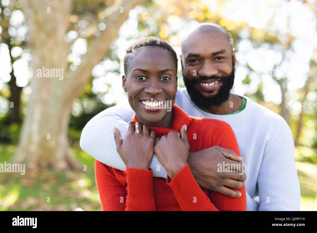 Happy african american couple hi-res stock photography and images - Alamy