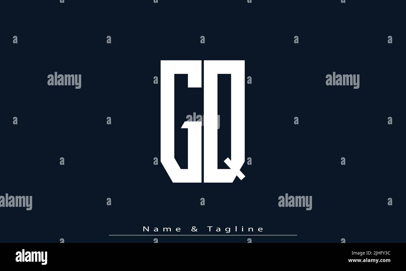 Alphabet letters Initials Monogram logo GQ , QG Stock Vector Image ...
