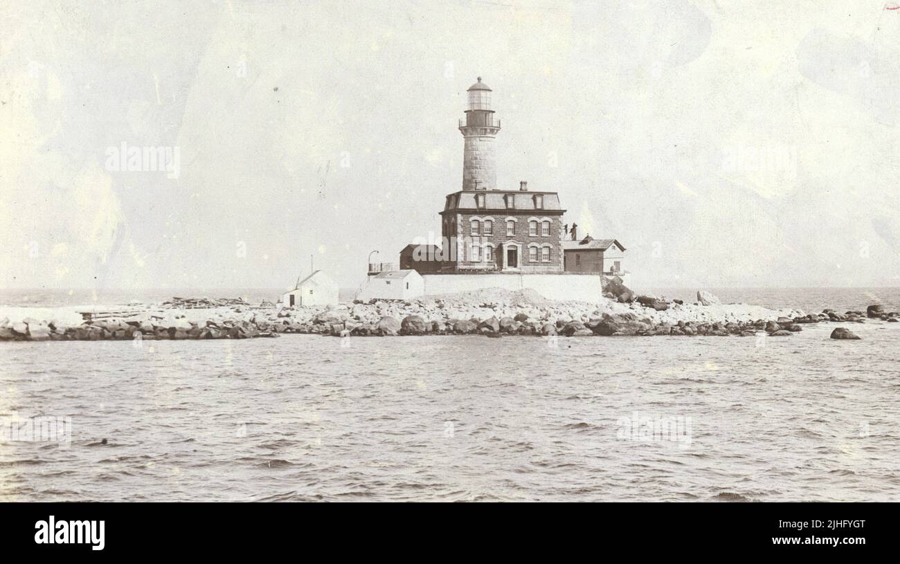 New York - Little Gull Island. Little Gull Island Light Station, New