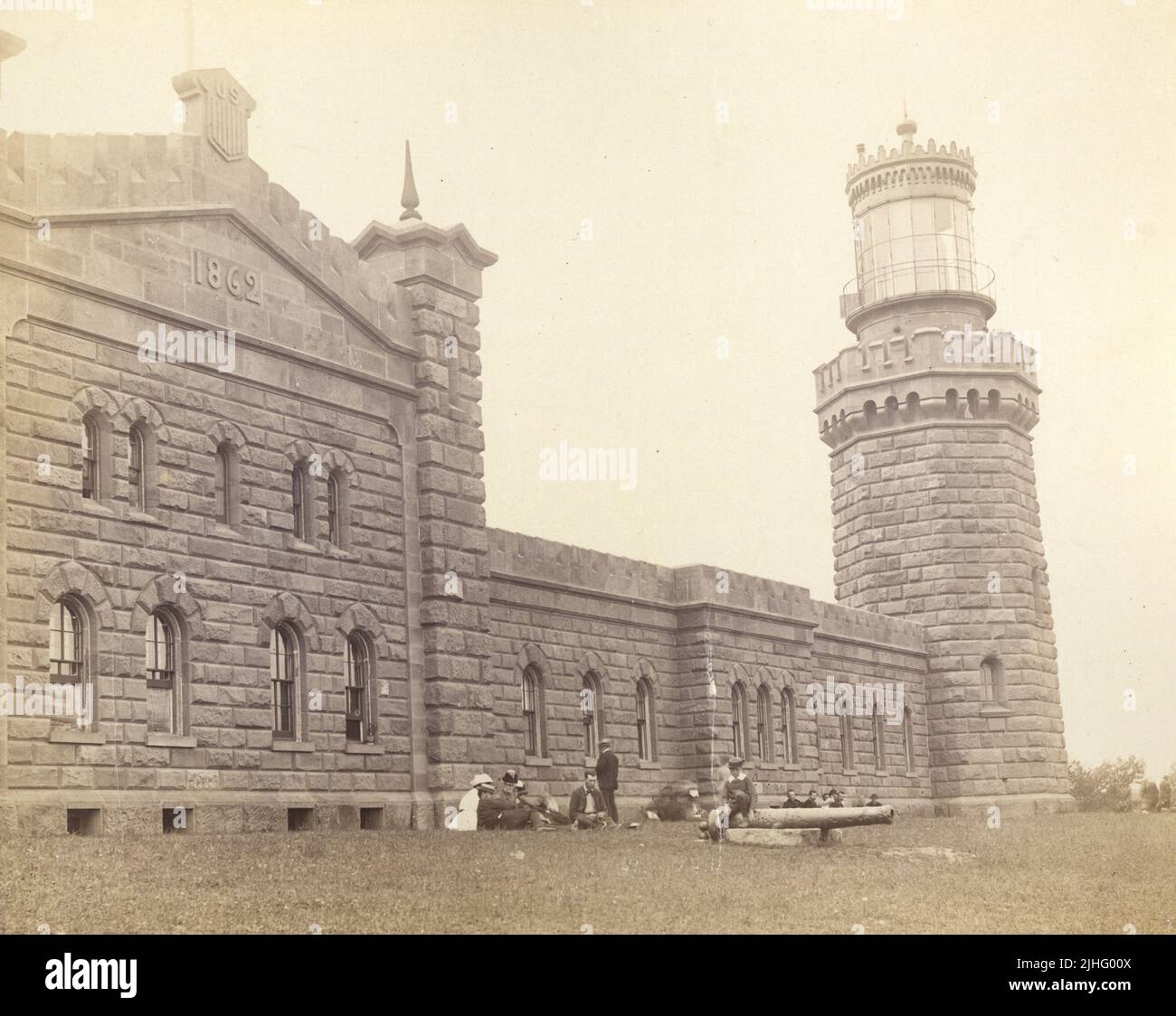 New Jersey Navesink. Navesink Light Station, New Jersey. North Tower Stock Photo Alamy