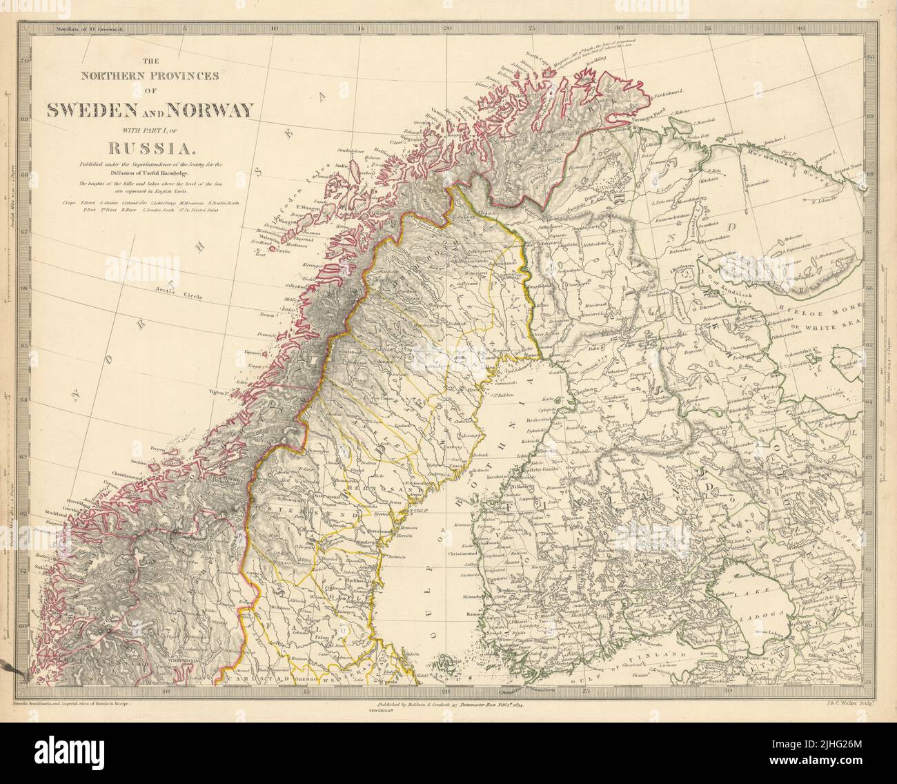 Finland nineteenth century map hi-res stock photography and images - Alamy