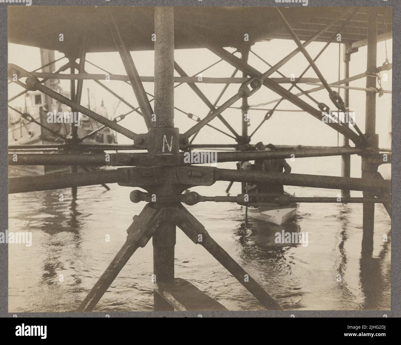 Virginia Windmill Point. Windmill Point Light Station, Virginia Stock