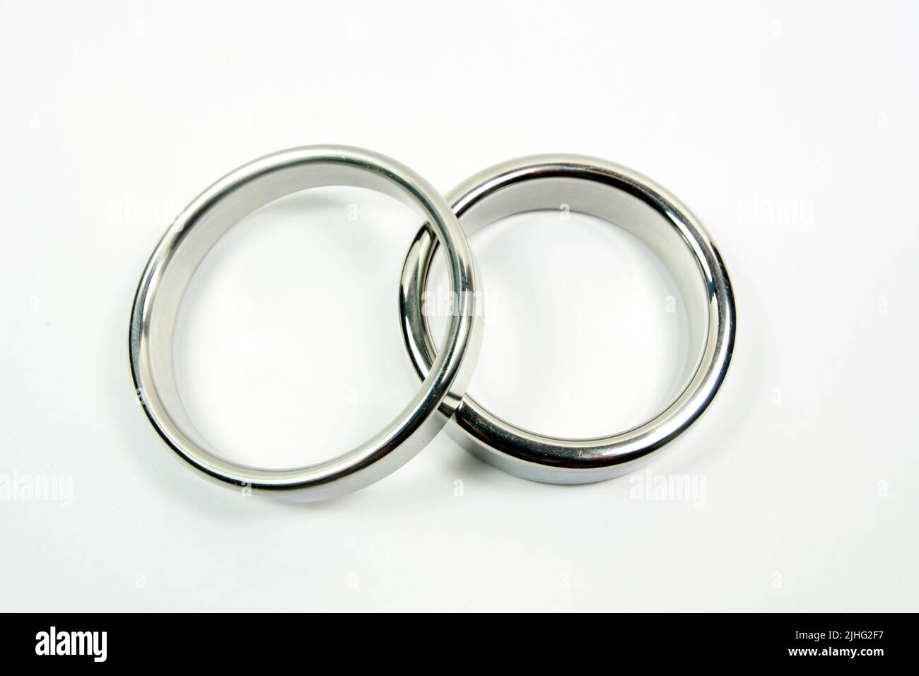 Steel Ring rings. Stock Photo