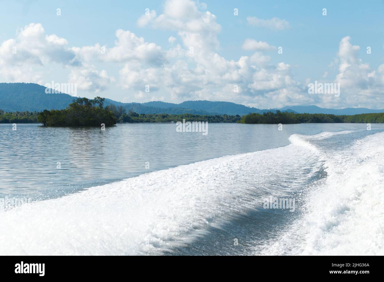 Boat on the river Stock Photo - Alamy