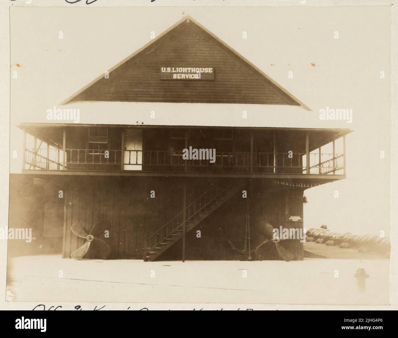 Florida Key West Depot. Key West Depot, Florida. Office and Keeper's