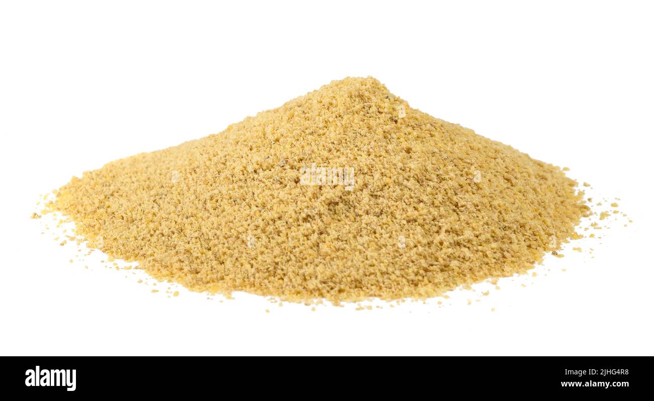 Yellow mustard powder pile isolated on white background Stock Photo Alamy