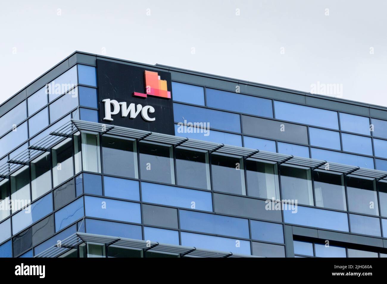 The PWC building at Glass Wharf, Temple Quay Bristol UK Stock Photo
