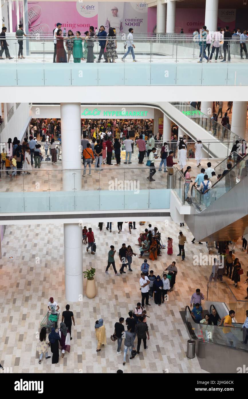 Lulu Hypermarket of Lulu Mall in Lucknow, Uttar Pradesh, India Stock