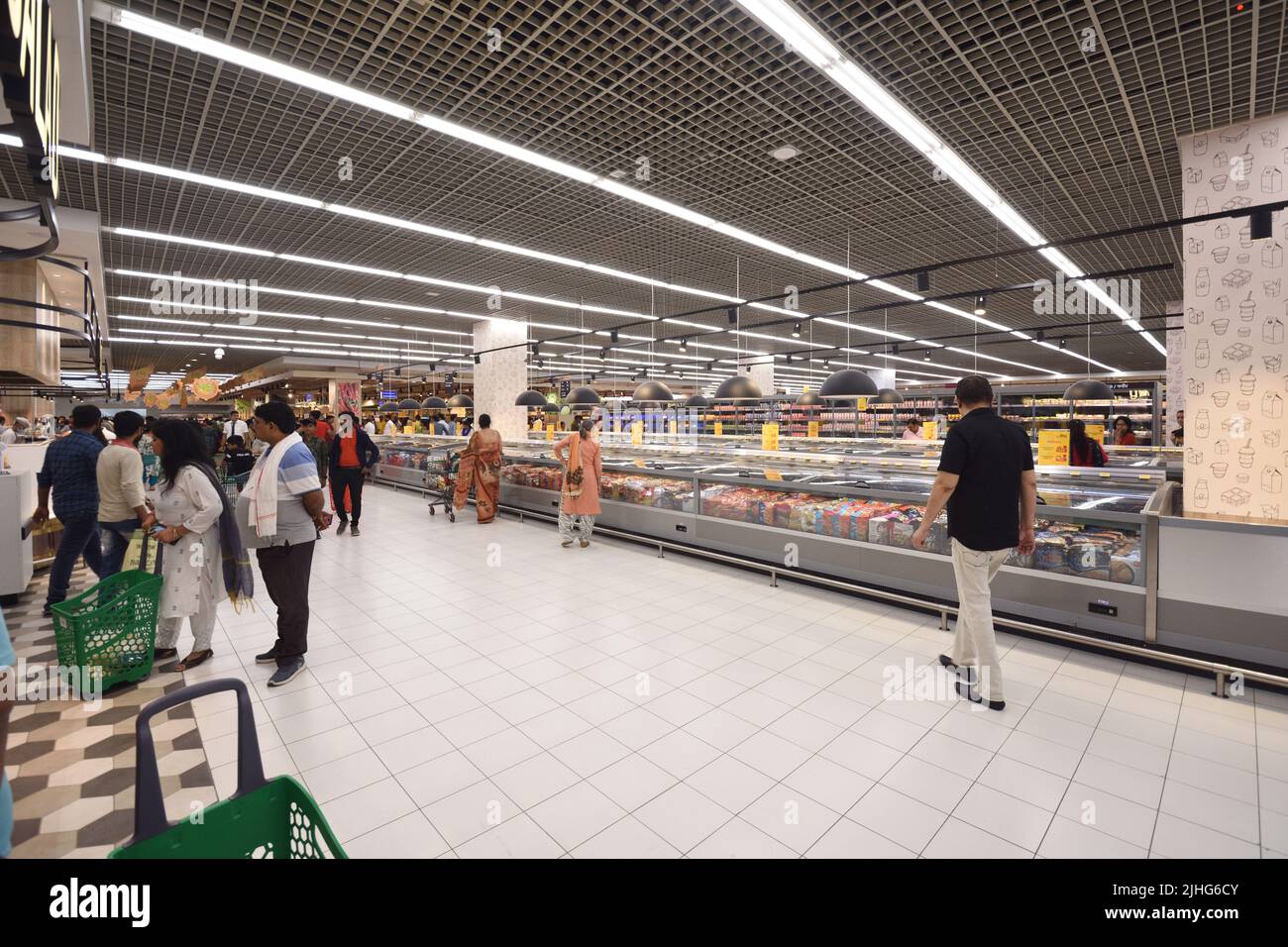 Lulu Hypermarket interior of Lulu Mall in Lucknow, Uttar Pradesh, India