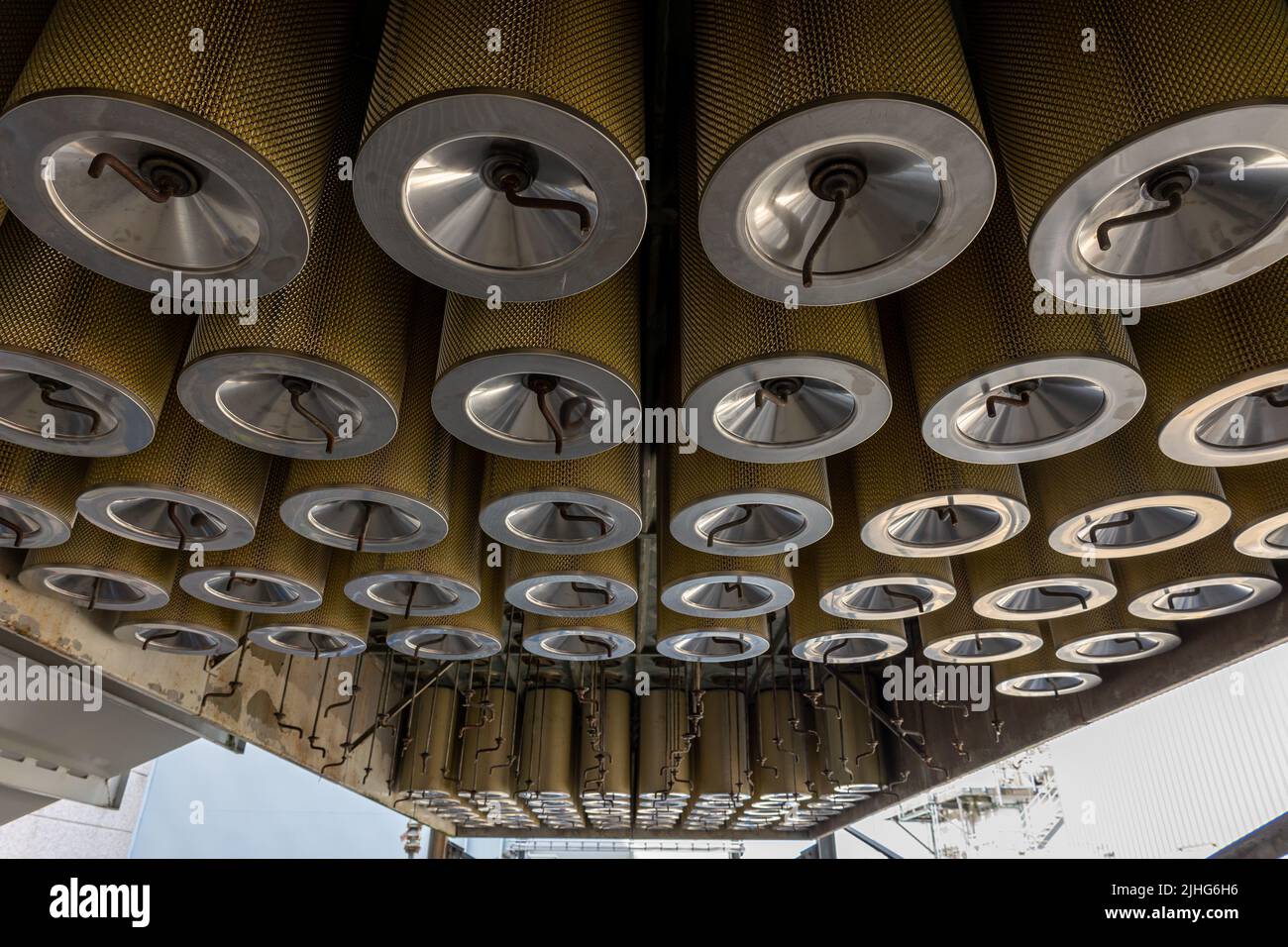 Industrial air filters to purify the air and prevent the business