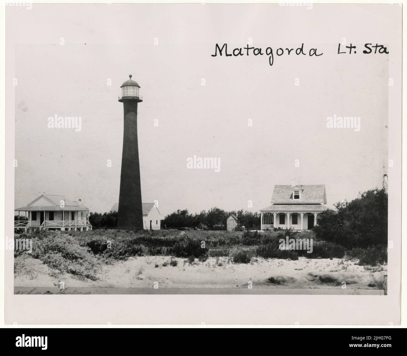 Texas - Matagorda. Matagorda Light Station, Texas. Stock Photo