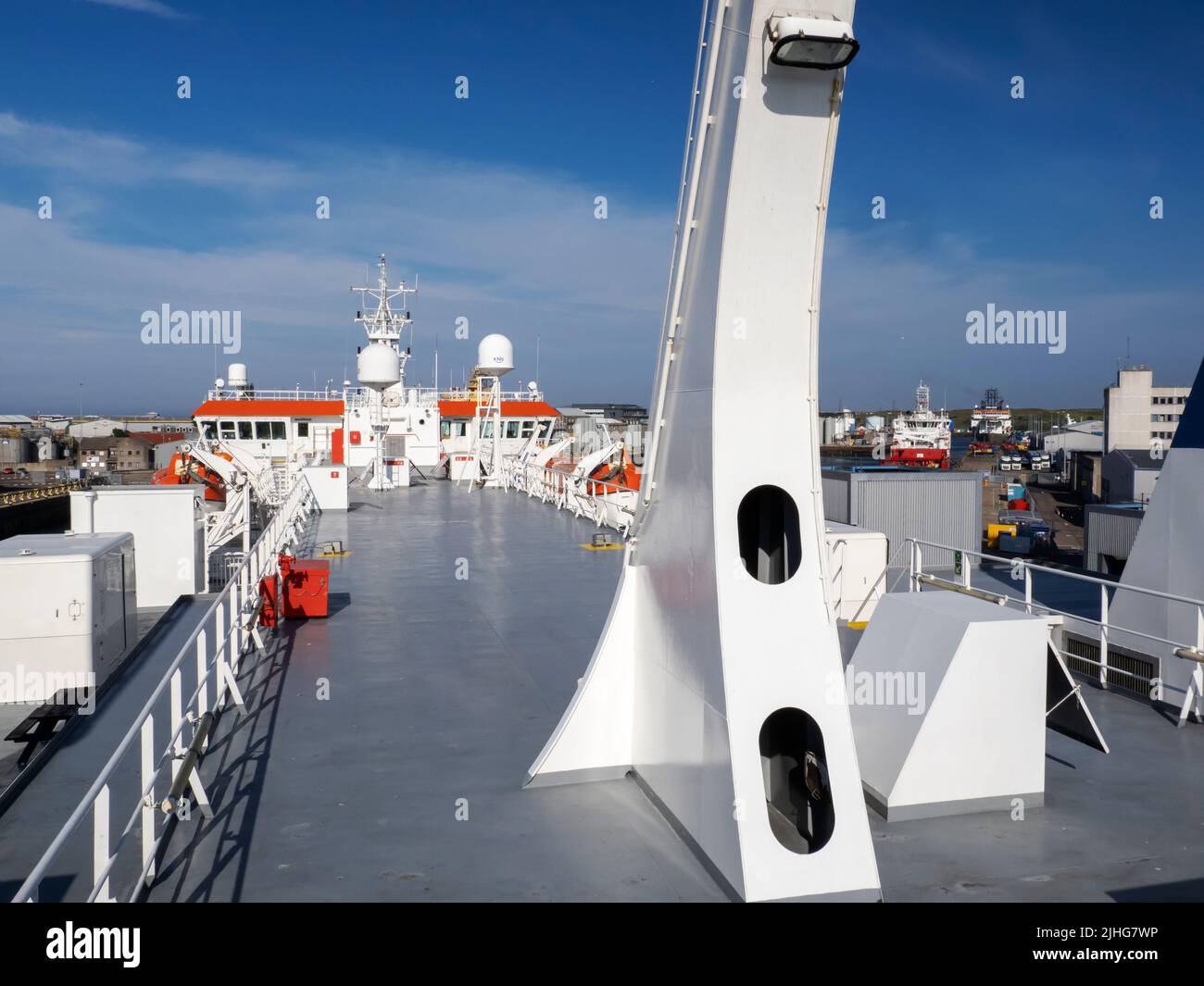 The Shetland ferry in the docks in Aberdeen, Scotland, UK. Stock Photo